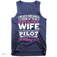 Pilots Wife Funny Gift For Wife Of Pilot Tank Top thumb 0