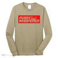 Pussy Whisperer Funny Cat Owner Long Sleeve Shirt thumb 0