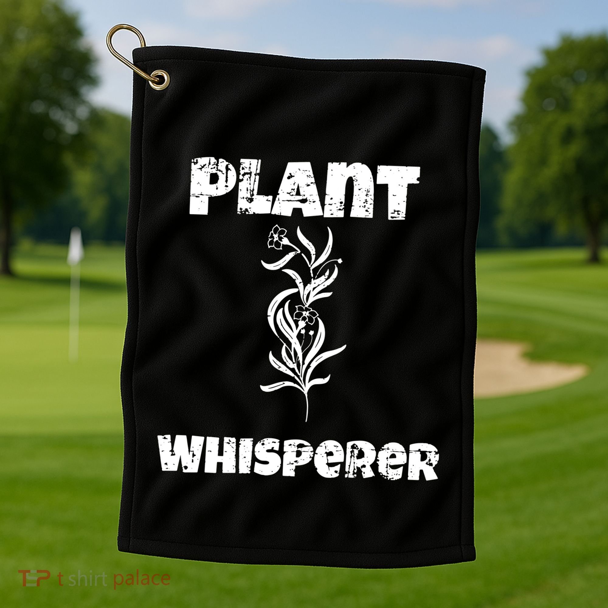 Plant Whisperer Funny Golf Towel