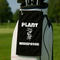 Plant Whisperer Funny Golf Towel thumb 2