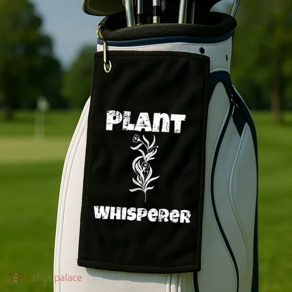 Plant Whisperer Funny Golf Towel