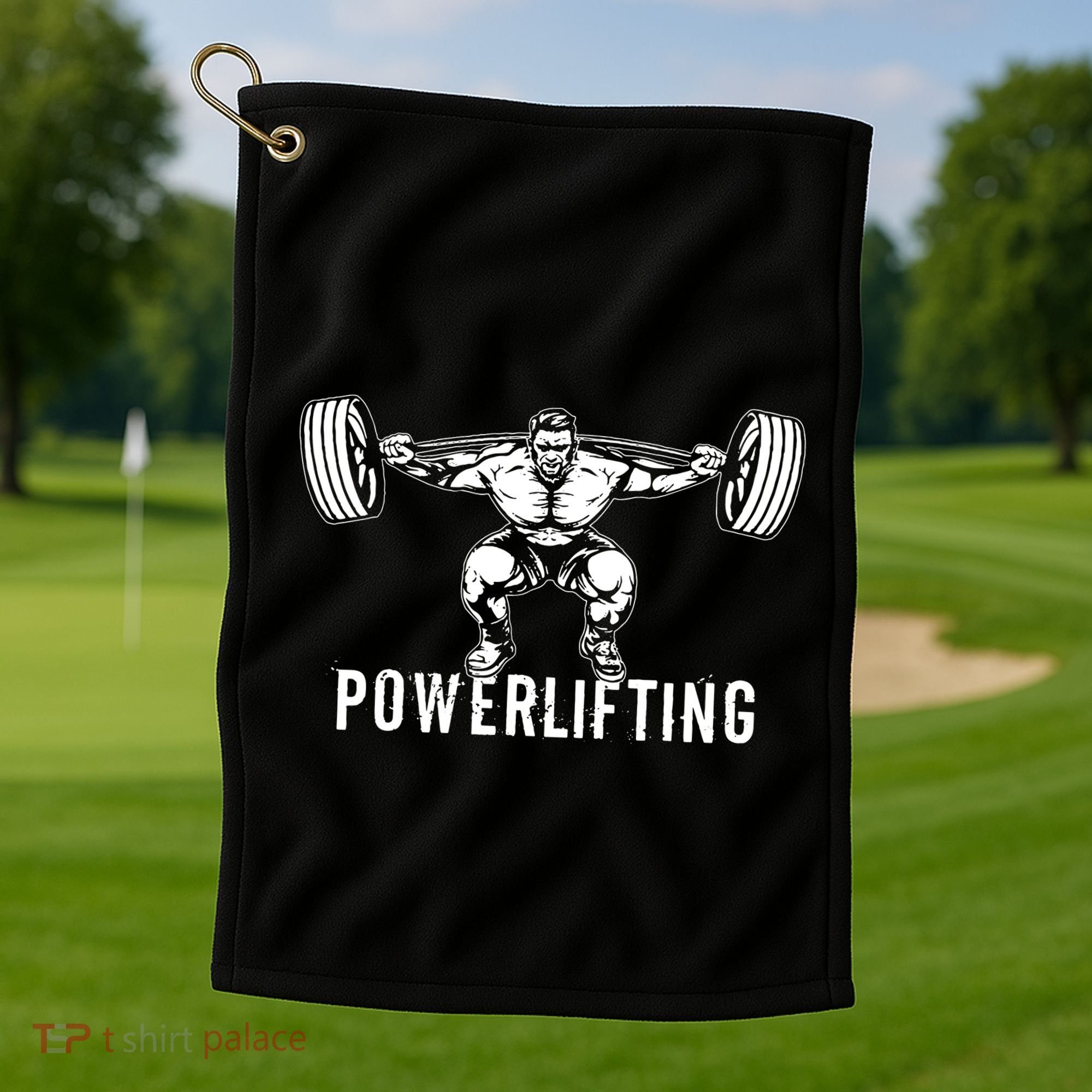 Powerlifting Workout Fitness Golf Towel