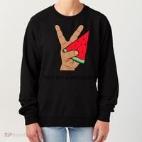 Palestine Watermelon Flag Support Gaza & Freedom! Women's Sweatshirt thumb 0