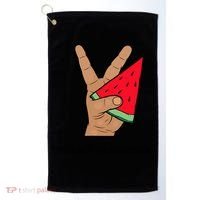 Palestine Watermelon Flag Support Gaza & Freedom! Golf Towel thumb 0