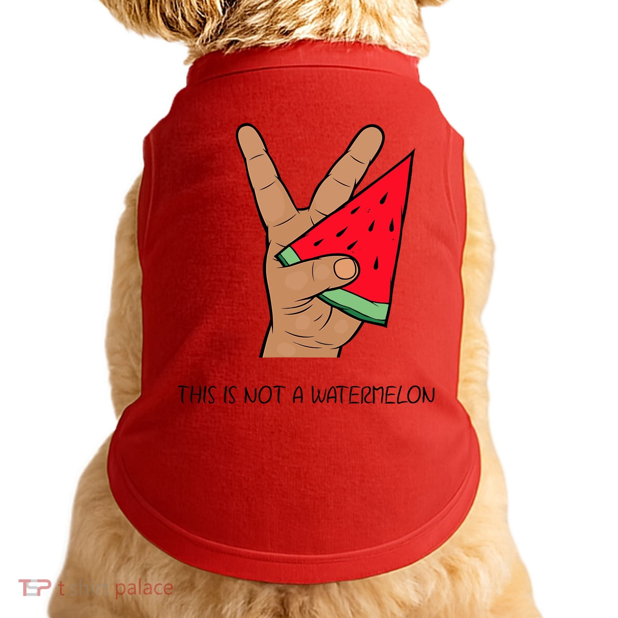 Palestine Watermelon Flag Support Gaza & Freedom! Doggie Tank