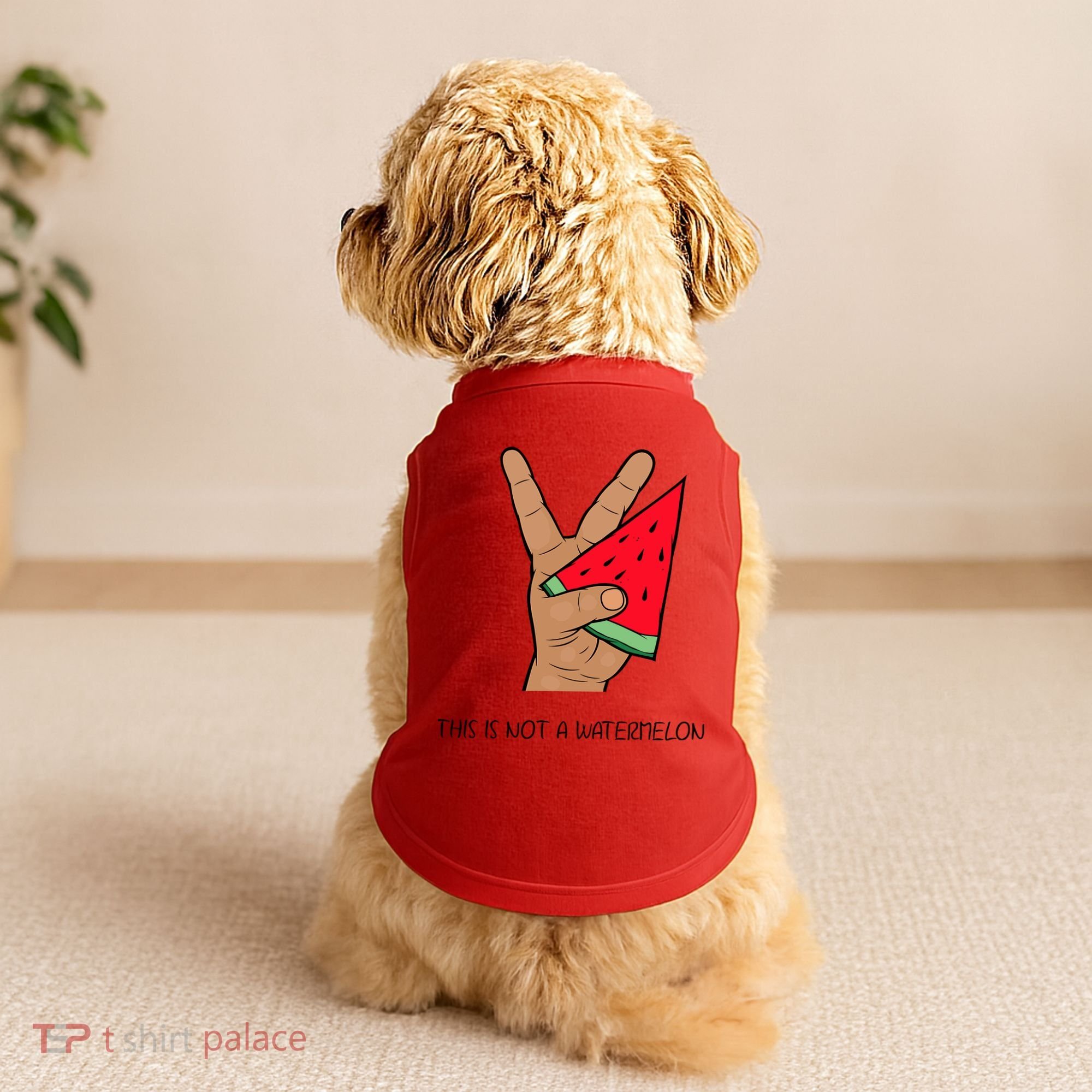 Palestine Watermelon Flag Support Gaza & Freedom! Doggie Tank