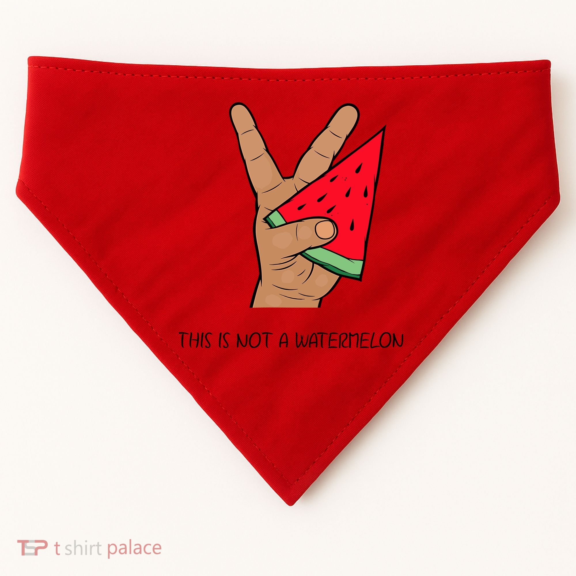Palestine Watermelon Flag Support Gaza & Freedom! USA-Made Doggie Bandana