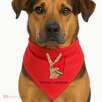 Palestine Watermelon Flag Support Gaza & Freedom! USA-Made Doggie Bandana thumb 1