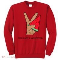 Palestine Watermelon Flag Support Gaza & Freedom! Sweatshirt thumb 0