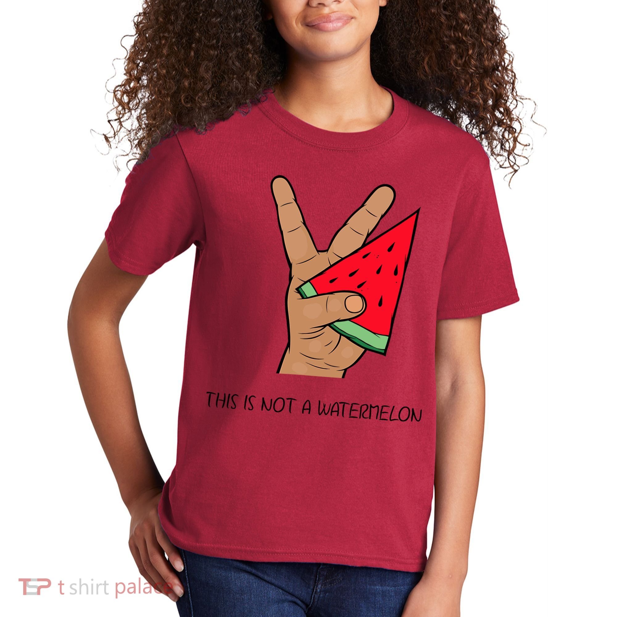 Palestine Watermelon Flag Support Gaza & Freedom! Kids T-Shirt