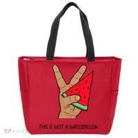 Palestine Watermelon Flag Support Gaza & Freedom! Tote Bag thumb 0