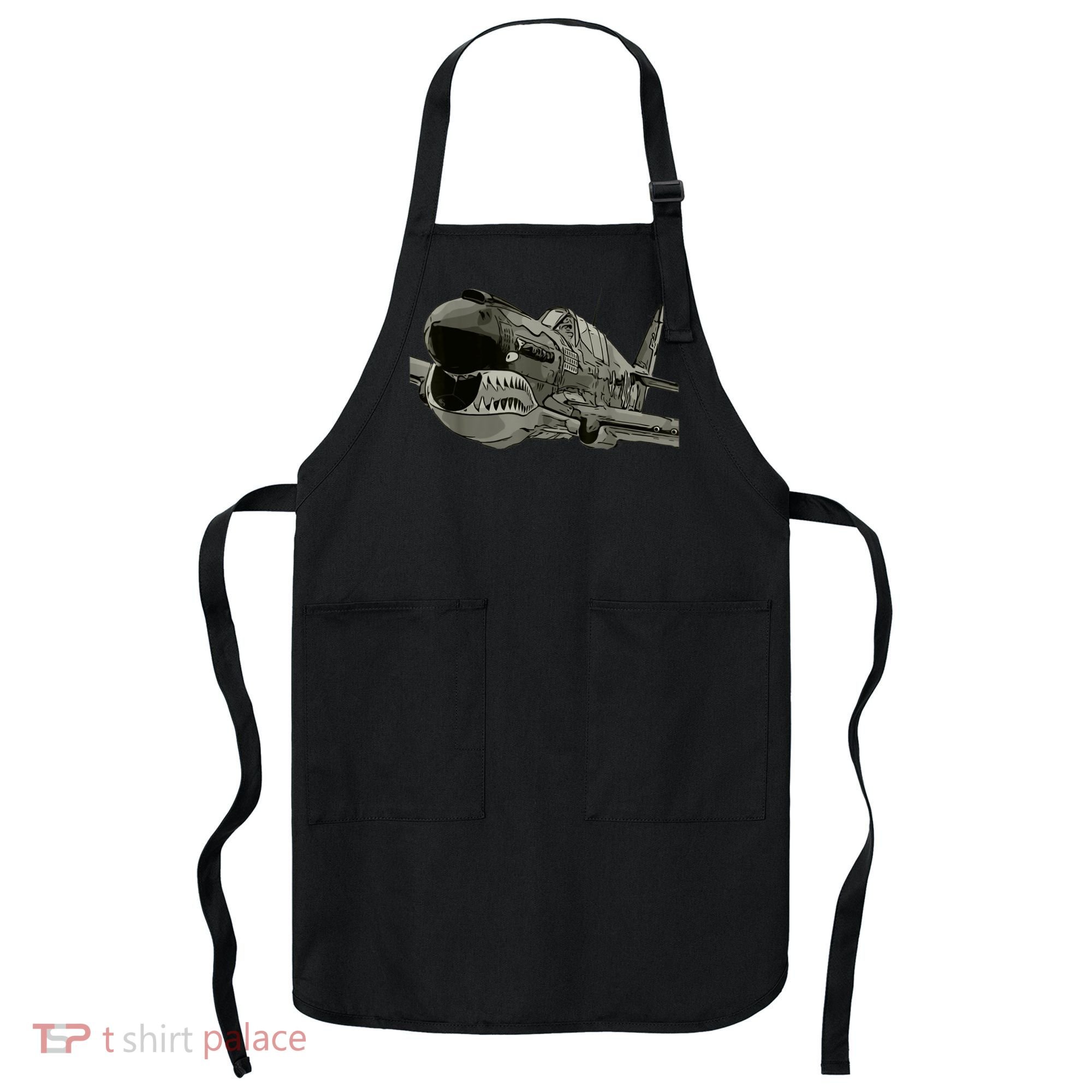 P40 Warhawk Fighter Aircraft WW2 Plane Spotting Spotter Apron