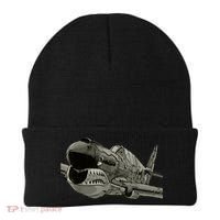 P40 Warhawk Fighter Aircraft WW2 Plane Spotting Spotter Beanie thumb 0