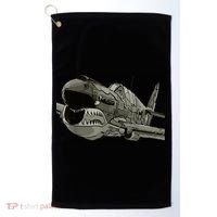 P40 Warhawk Fighter Aircraft WW2 Plane Spotting Spotter Golf Towel thumb 0