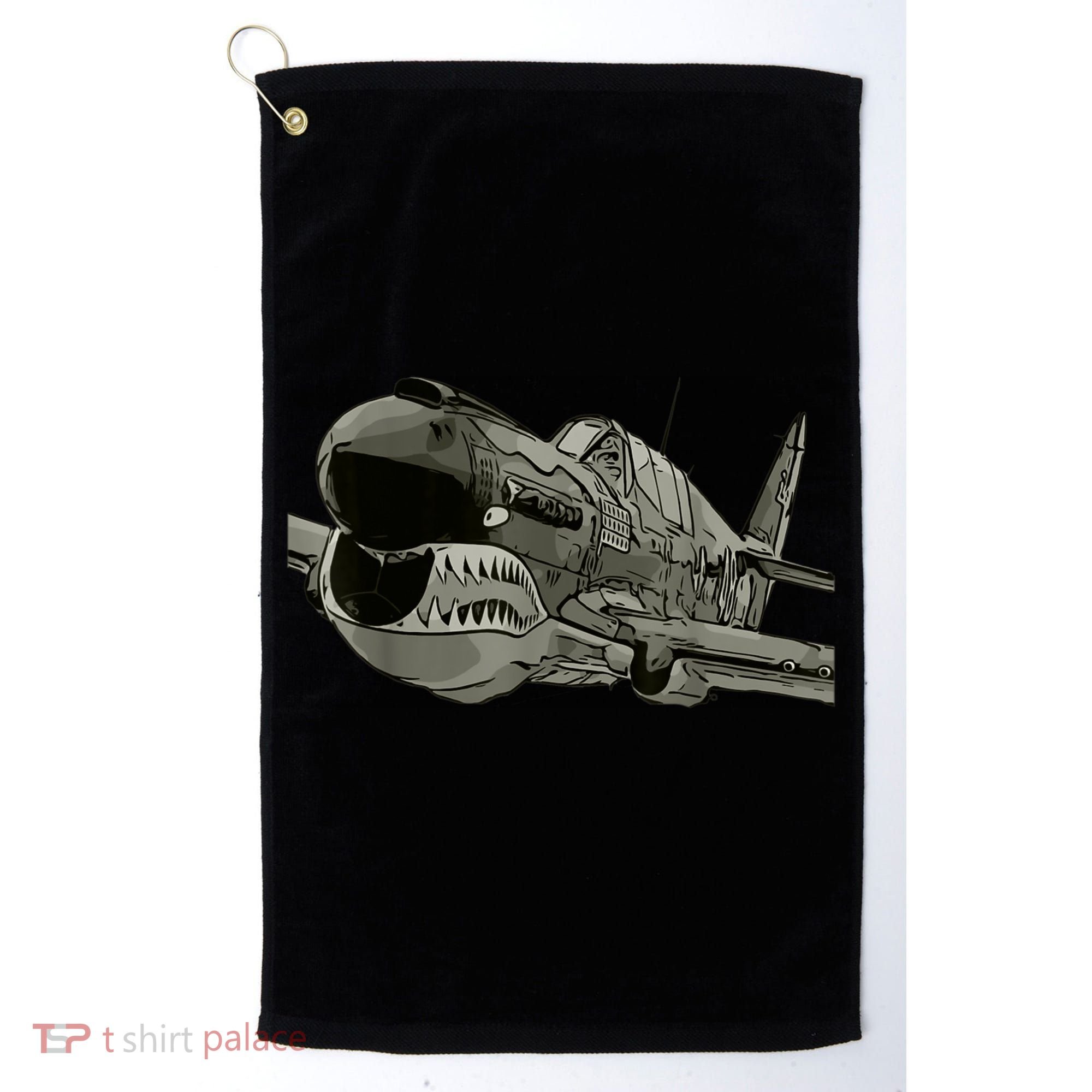 P40 Warhawk Fighter Aircraft WW2 Plane Spotting Spotter Golf Towel