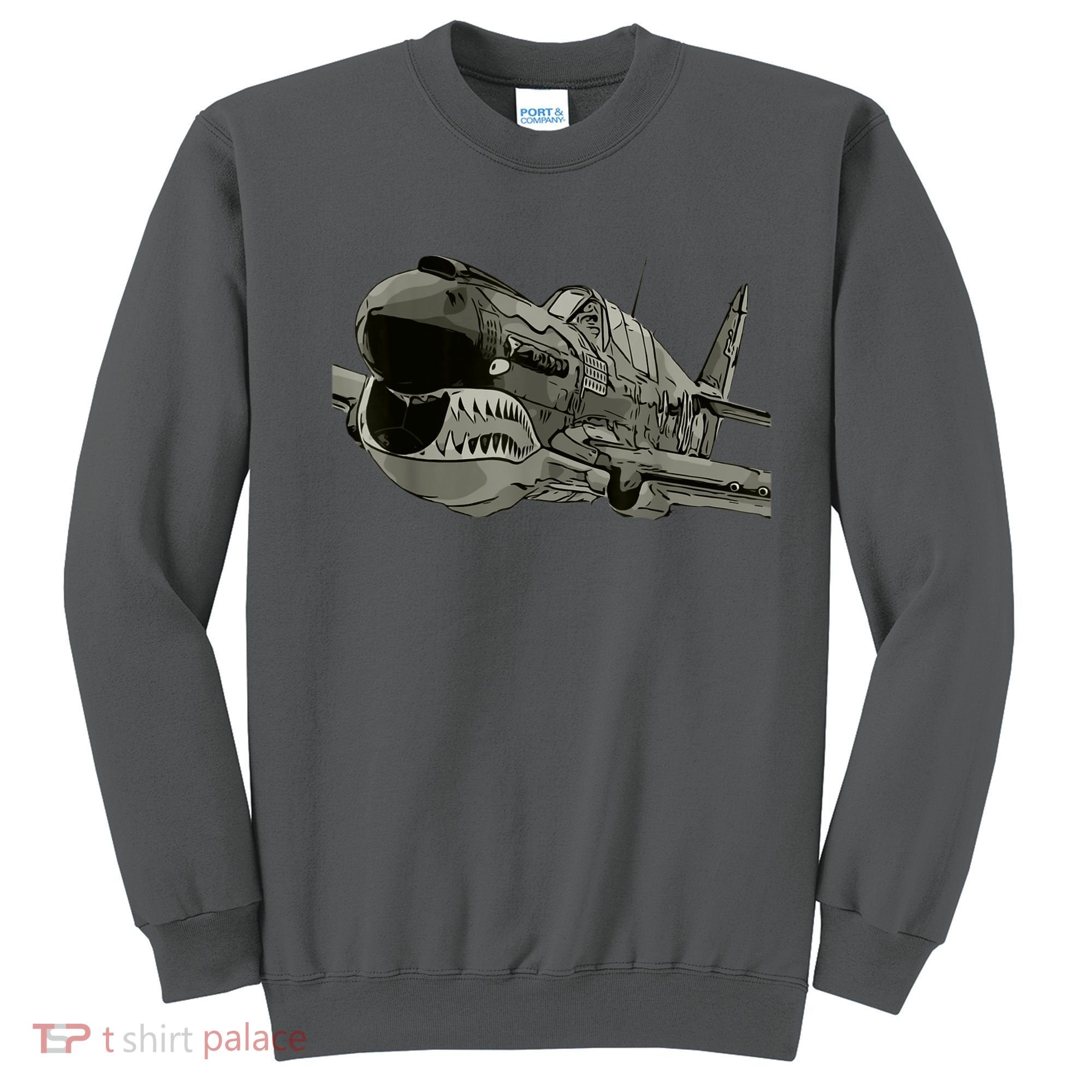 P40 Warhawk Fighter Aircraft WW2 Plane Spotting Spotter Sweatshirt