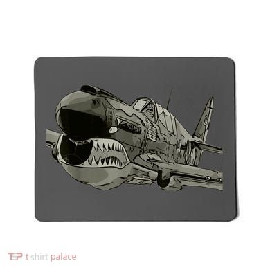 P40 Warhawk Fighter Aircraft WW2 Plane Spotting Spotter Mousepad