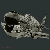 P40 Warhawk Fighter Aircraft WW2 Plane Spotting Spotter Kids Long Sleeve Shirt thumb 2