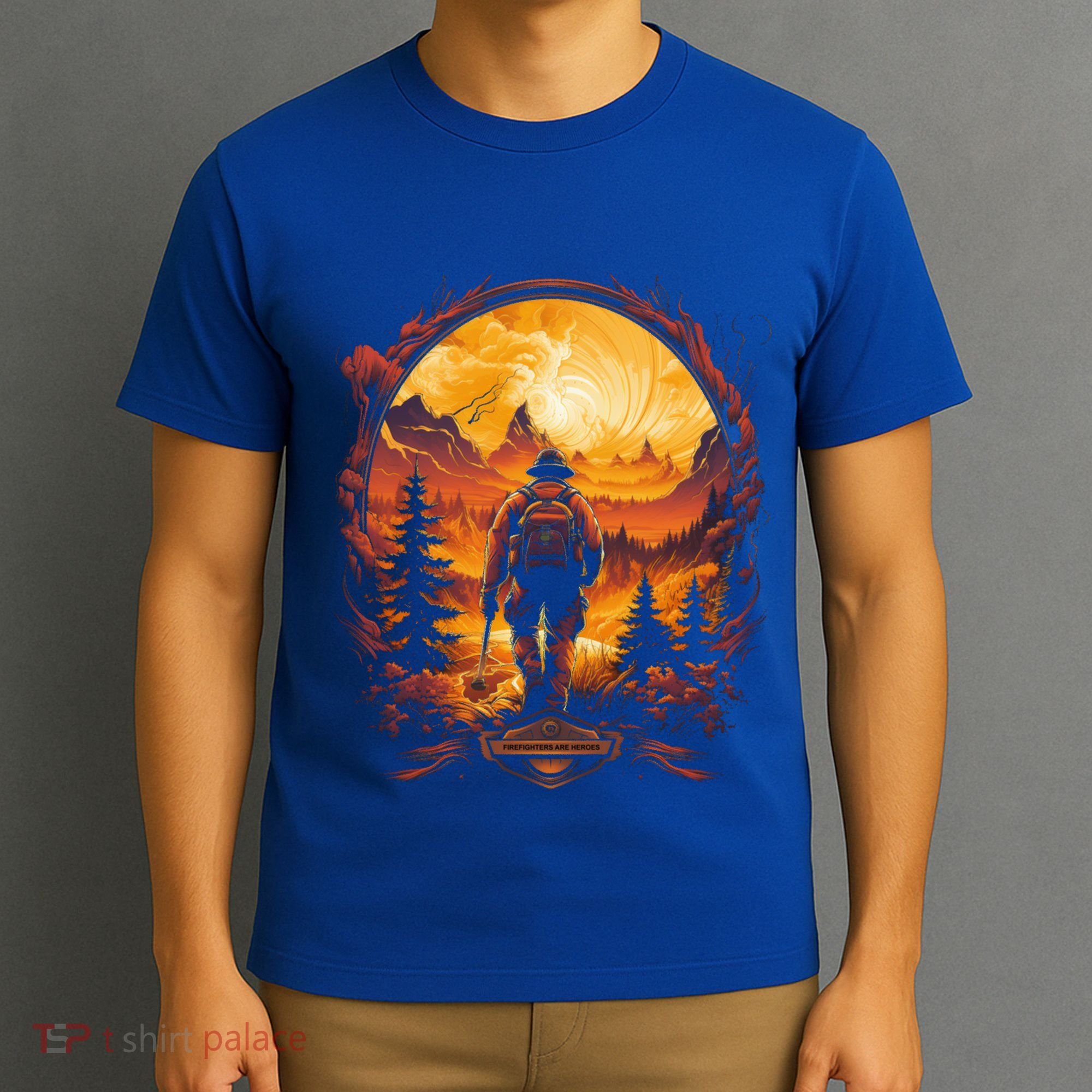 Proud Wildland Fire Rescue Firefighters Veterans Hero Gear Funny Gift T-Shirt