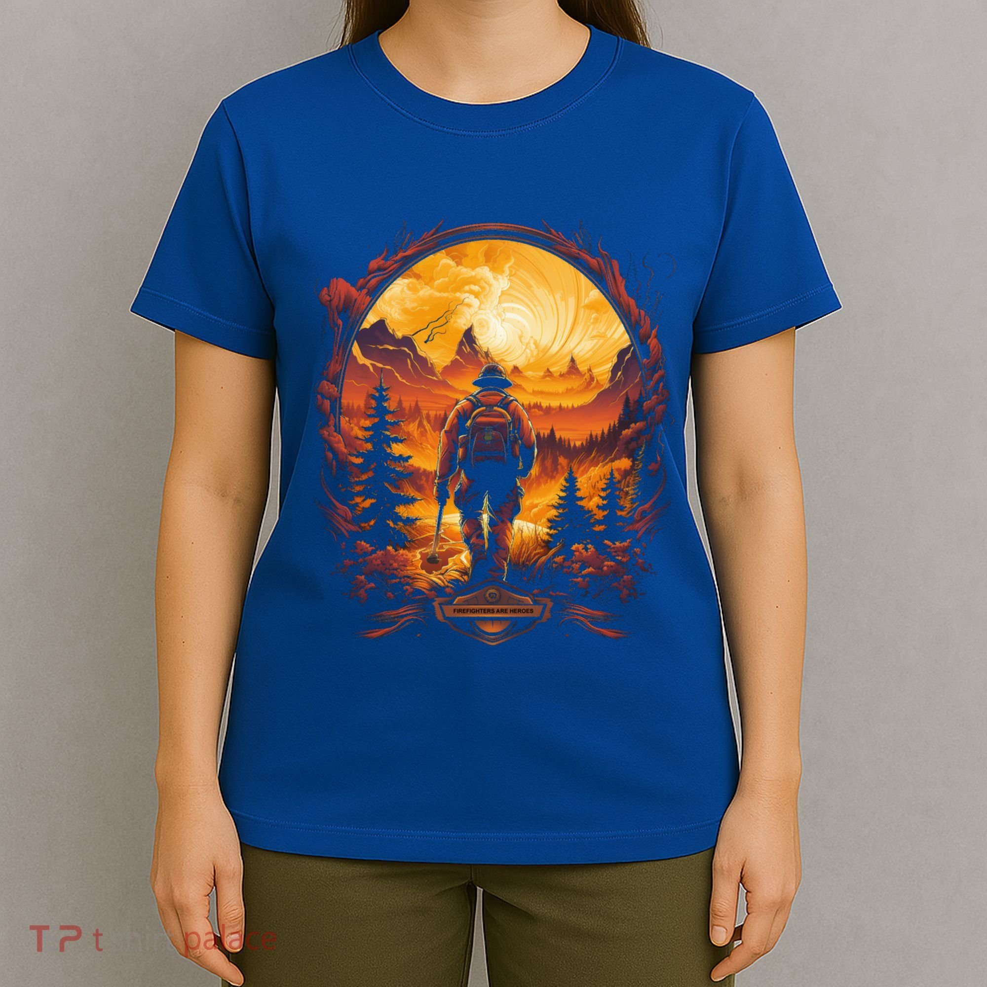 Proud Wildland Fire Rescue Firefighters Veterans Hero Gear Funny Gift T-Shirt