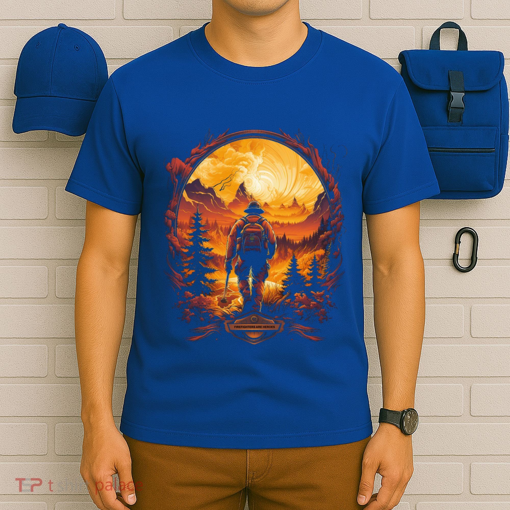 Proud Wildland Fire Rescue Firefighters Veterans Hero Gear Funny Gift T-Shirt
