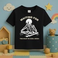 Pottery Waiting for the Kiln To Cool Down Funny Pottery Toddler T-Shirt thumb 3
