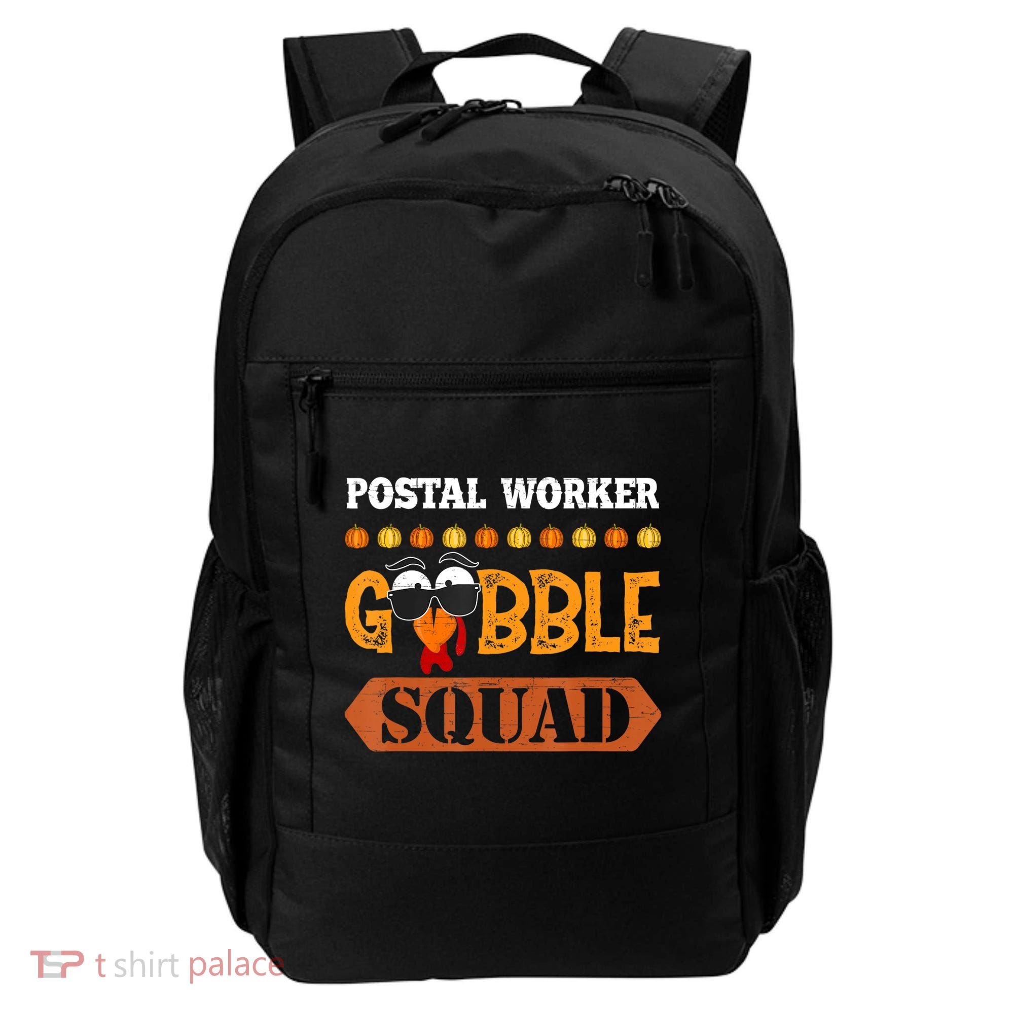 Postal Worker Gobble Squad Mailman Turkey Thanksgiving Match Backpack