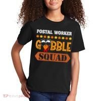Postal Worker Gobble Squad Mailman Turkey Thanksgiving Match Kids T-Shirt thumb 2