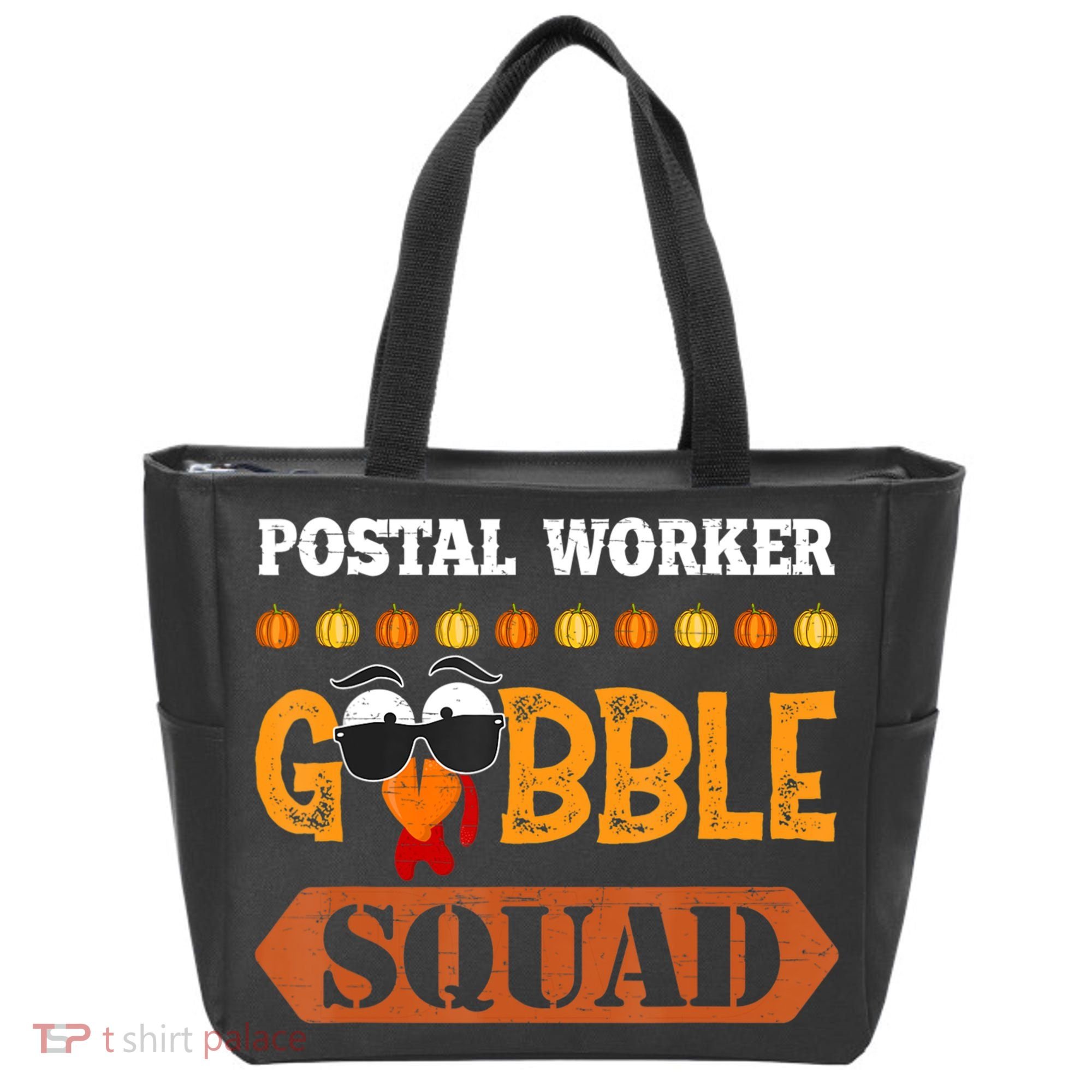 Postal Worker Gobble Squad Mailman Turkey Thanksgiving Match Tote Bag