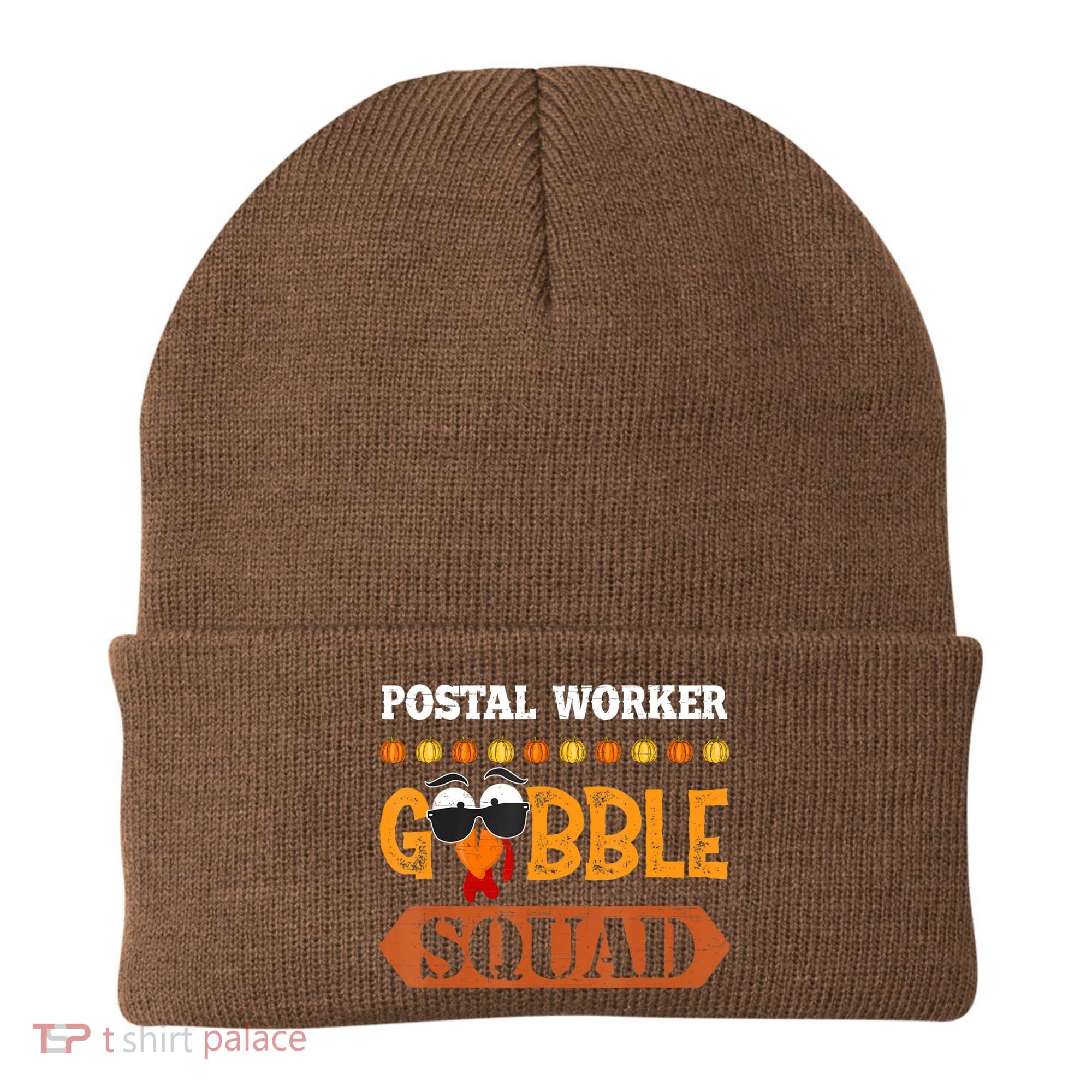 Postal Worker Gobble Squad Mailman Turkey Thanksgiving Match Beanie