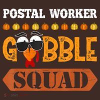 Postal Worker Gobble Squad Mailman Turkey Thanksgiving Match Beanie thumb 2