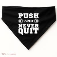 Powerlifter Weightlifting Gym Training Workout Powerlifting Gift USA-Made Doggie Bandana thumb 0
