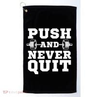Powerlifter Weightlifting Gym Training Workout Powerlifting Gift Golf Towel thumb 0
