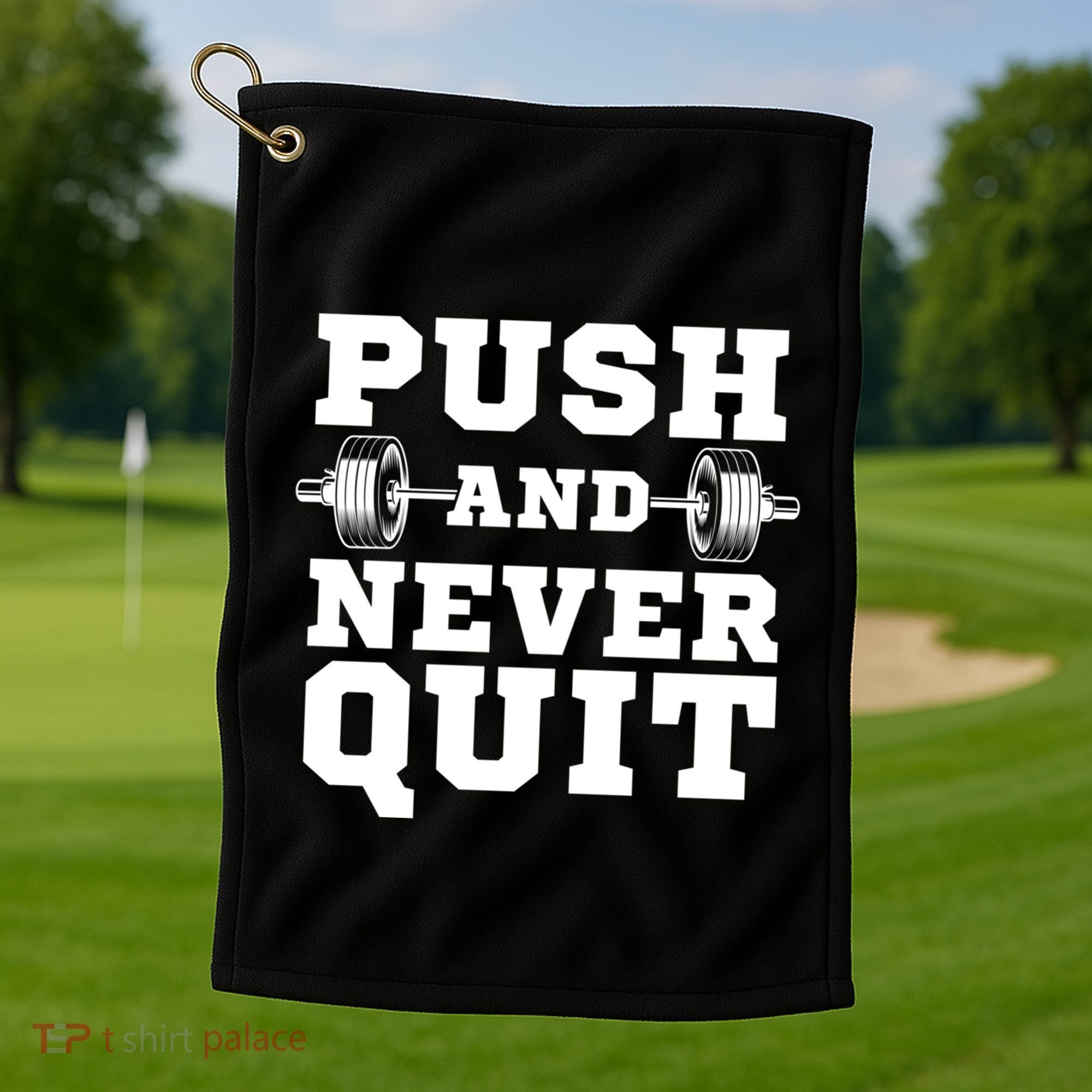 Powerlifter Weightlifting Gym Training Workout Powerlifting Gift Golf Towel