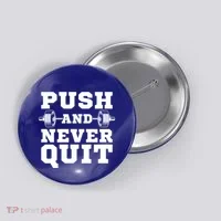 Powerlifter Weightlifting Gym Training Workout Powerlifting Gift Button thumb 0