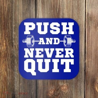 Powerlifter Weightlifting Gym Training Workout Powerlifting Gift Coaster