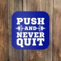 Powerlifter Weightlifting Gym Training Workout Powerlifting Gift Coaster thumb 0