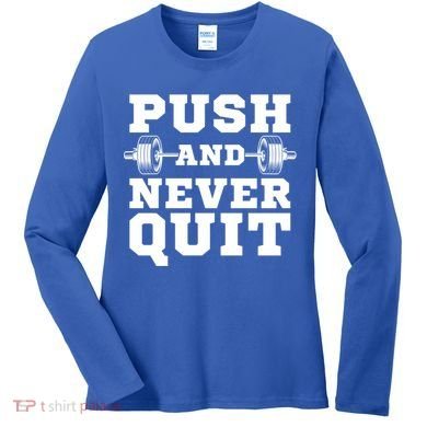 Powerlifter Weightlifting Gym Training Workout Powerlifting Gift Women's Long Sleeve Shirt