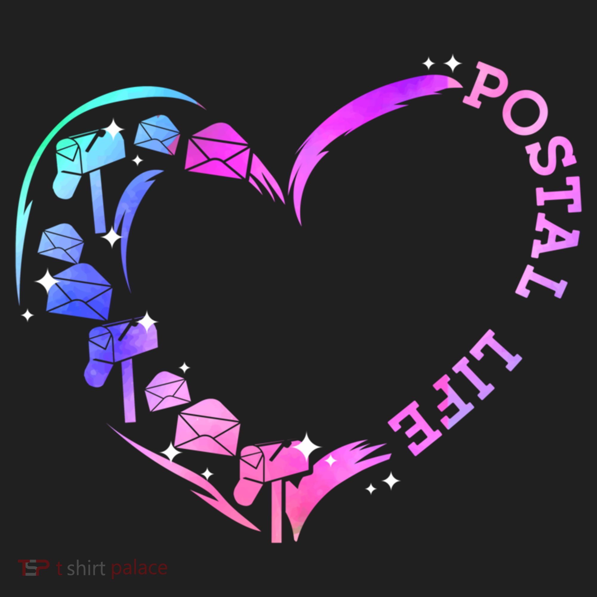 Postal Worker Heart Meaningful Gift Postal Life Mail Carrier Mail Lady Gift Women's Sweatshirt