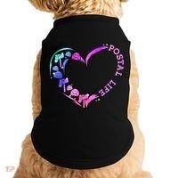 Postal Worker Heart Meaningful Gift Postal Life Mail Carrier Mail Lady Gift Doggie Tank thumb 0