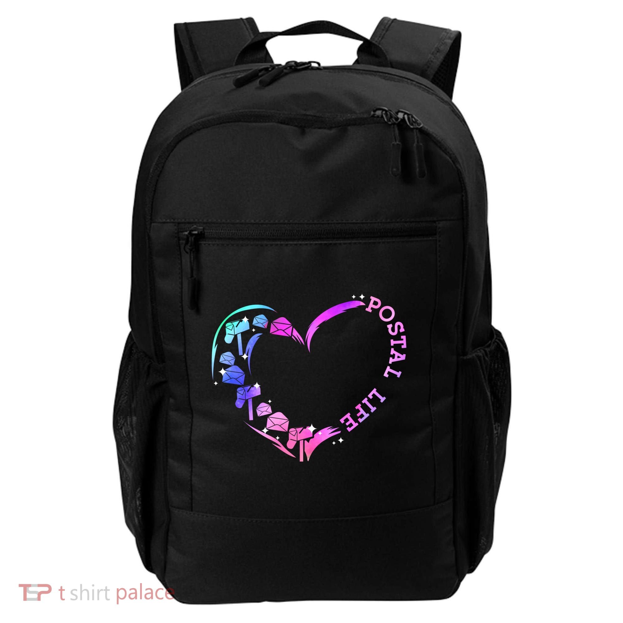 Postal Worker Heart Meaningful Gift Postal Life Mail Carrier Mail Lady Gift Backpack