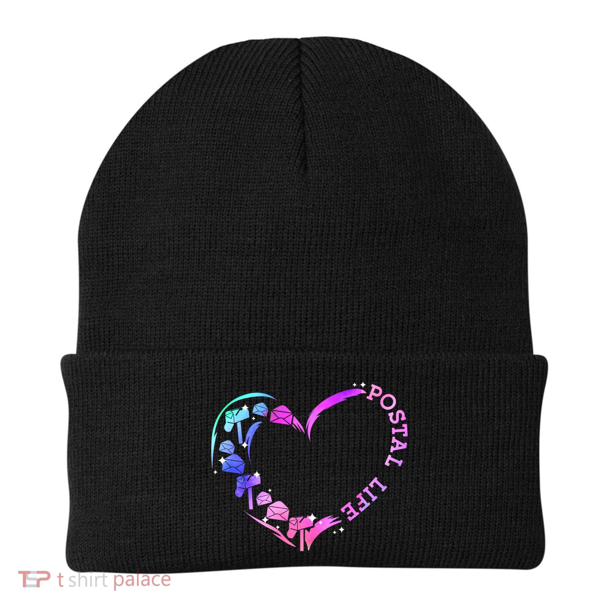 Postal Worker Heart Meaningful Gift Postal Life Mail Carrier Mail Lady Gift Beanie