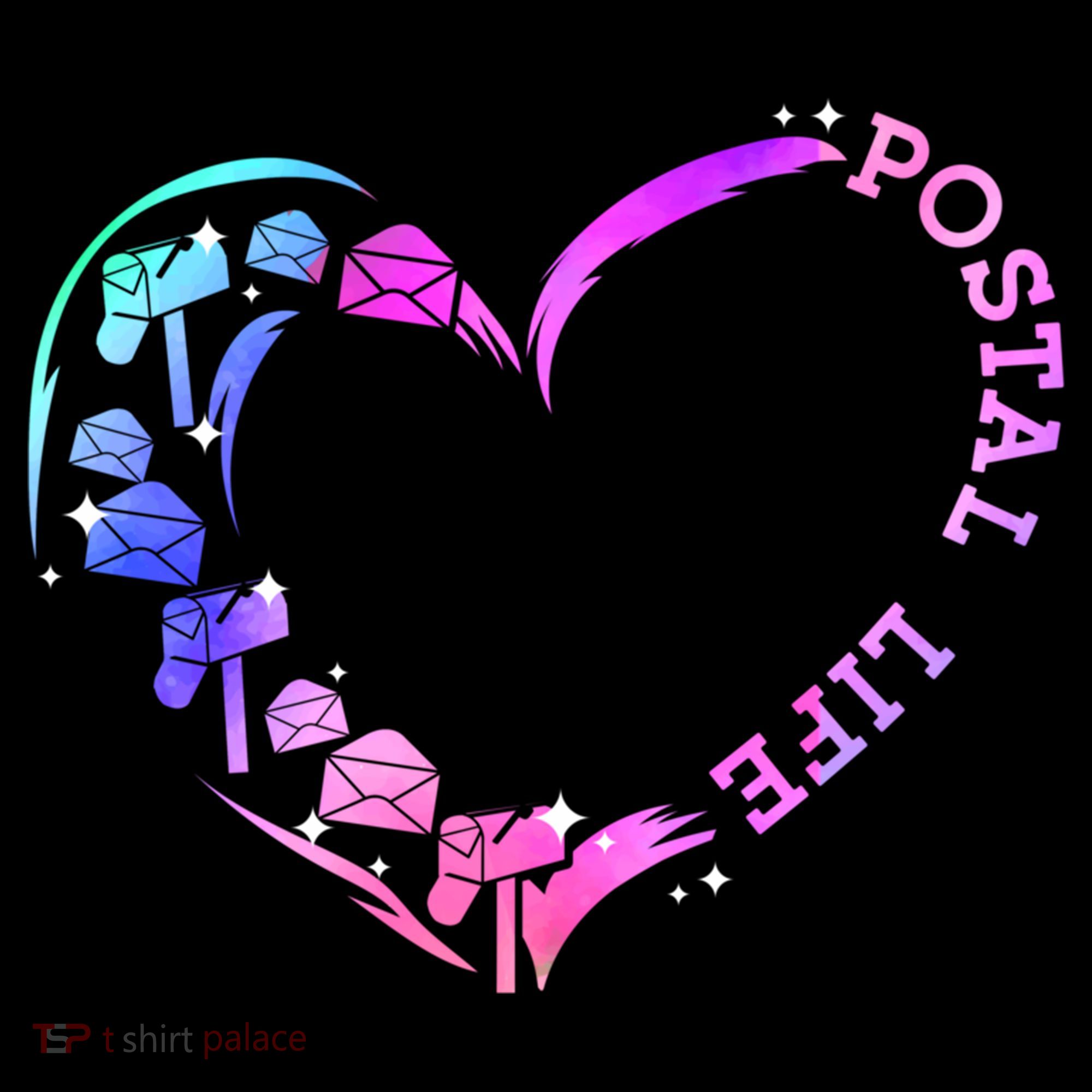 Postal Worker Heart Meaningful Gift Postal Life Mail Carrier Mail Lady Gift Women's Hoodie