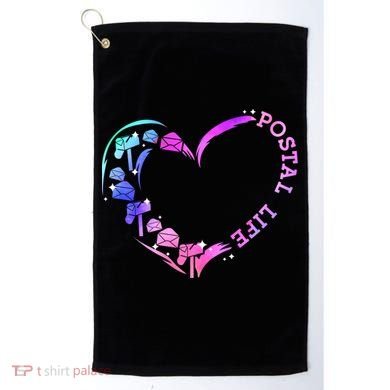 Postal Worker Heart Meaningful Gift Postal Life Mail Carrier Mail Lady Gift Golf Towel