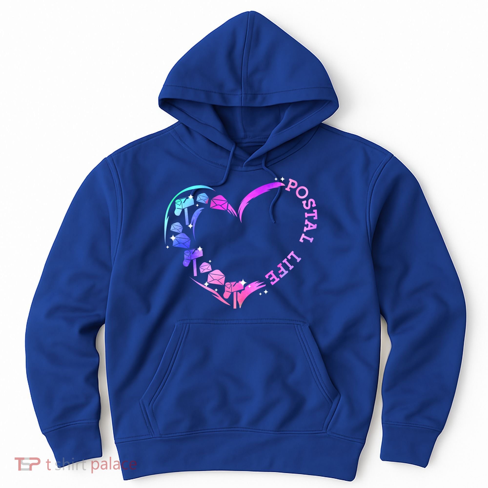 Postal Worker Heart Meaningful Gift Postal Life Mail Carrier Mail Lady Gift Hoodie