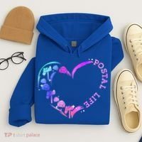 Postal Worker Heart Meaningful Gift Postal Life Mail Carrier Mail Lady Gift Hoodie thumb 4