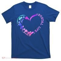 Postal Worker Heart Meaningful Gift Postal Life Mail Carrier Mail Lady Gift T-Shirt thumb 0