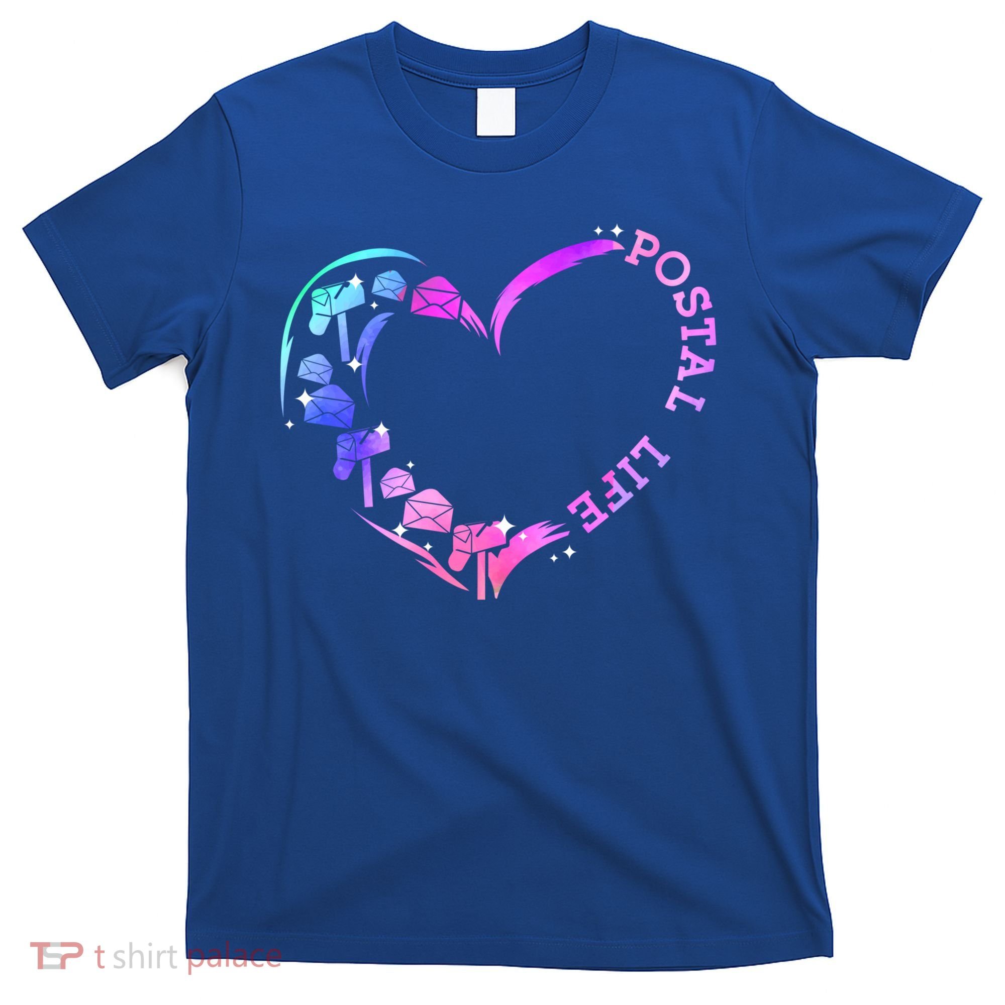 Postal Worker Heart Meaningful Gift Postal Life Mail Carrier Mail Lady Gift T-Shirt