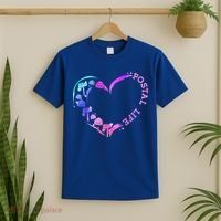 Postal Worker Heart Meaningful Gift Postal Life Mail Carrier Mail Lady Gift T-Shirt thumb 2