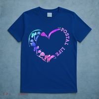 Postal Worker Heart Meaningful Gift Postal Life Mail Carrier Mail Lady Gift T-Shirt thumb 5